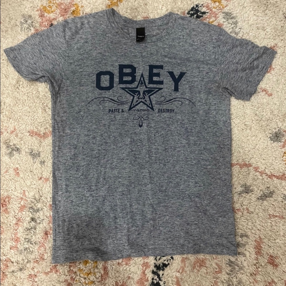 Obey blue tshirt